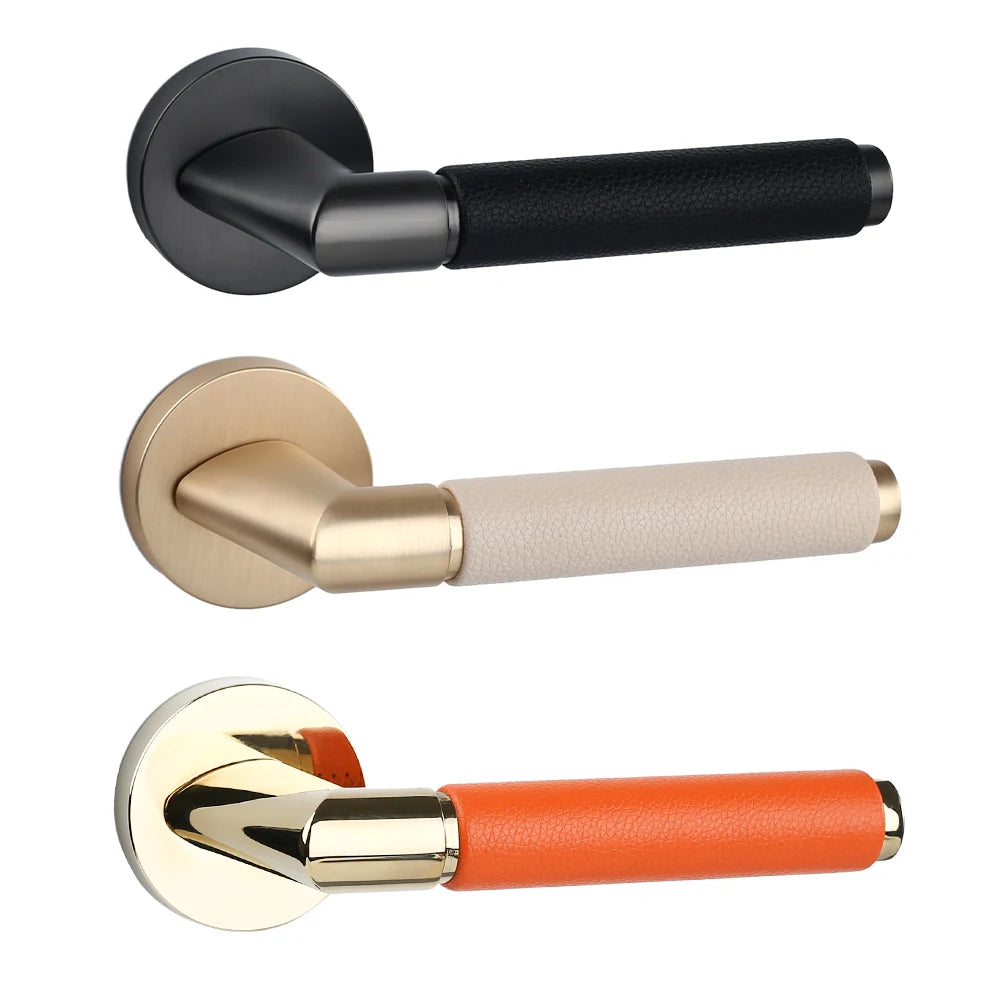 Filta Unique Leather Door Handle for Customized Interiors European Door Handle for Contemporary Interior Design