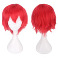 20 Colors Black White Purple Blonde Red Short Hair Cosplay Wig Men Women Party Short Straight Hair Wigs for Boys Girls Ecoparty