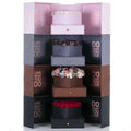 Luxury High-Grade Silk Cloth Double Open Hot Stamping Square With Drawer Inside Heart-Shaped Box Flower Box With Ribbon