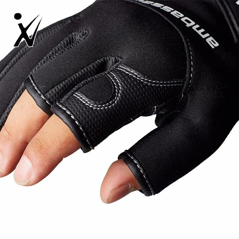 2023 Good Quality Breathable Neoprene Waterproof Eco-Friendly Durable Fishing Gloves Elastic Fly Fishing Rod Half Finger Unisex