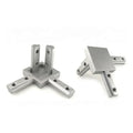 Zinc Alloy 4040 Aluminium Profile Triangle 3D Right Angle 3 Way Inside Corner Bracket Connector