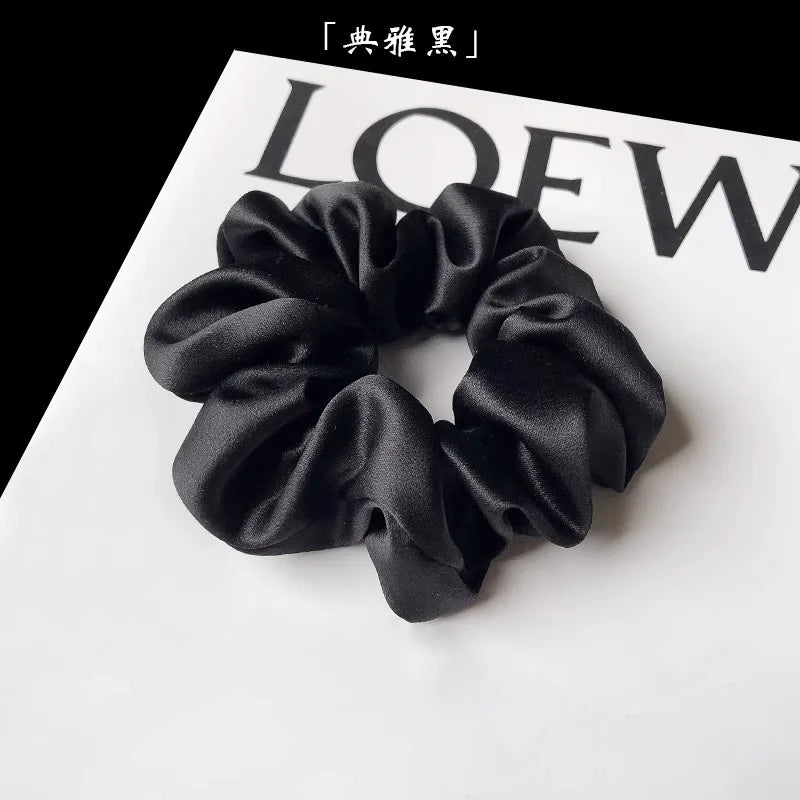Grade 6A 22mm Silk Scrunchies Mulberry Silk Hair Scrunchies Large 100% Real Silk Hair Ring