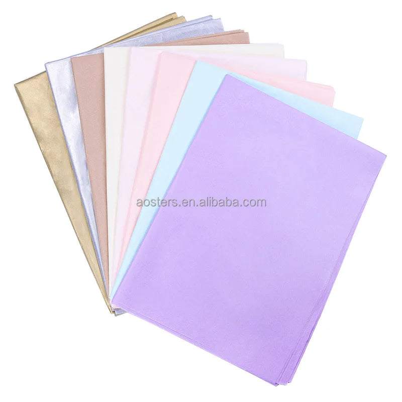 Custom Color Logo 17 21 30 Gram Gift Packing Wrapping Tissue Paper for Shoe Clothing Custom Printed Wrapping Paper