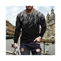 Custom Design Men's Long Sleeve T-Shirts Economical Popular Mens Dress with Embroidered Logo Digital Printing