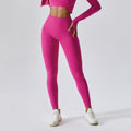 High Waist Tight Yoga Pants Threaded Waist Patchwork Running Sports Fitness Pants Slimming Look Hip Lifting Yoga Pants for Women MegaBDM