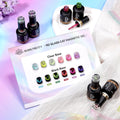 BORN PRETTY PRO 15ml Hema Free Double Light Glass Crystal Cat Eye Gel Polish Private Label Soak Off Glitter Cateye Gel Varnish