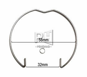 MR 16 Light GU 10 Cup Bracket Card Ring 58mm 45mm Lamp Retaining Spring Clip Ring MR16 GU10 Downlight Spotlight Collar