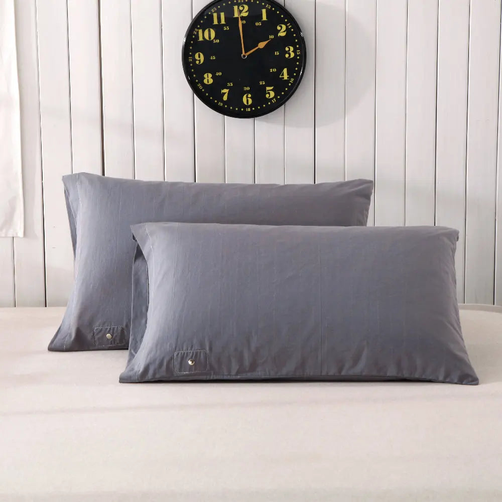 Earthing Pillowcase Silver Fiber All Cotton Electric Conduction Antibacterial and Bacteriostatic Antistatic Solid Color Simple