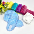 Facial Flannel Spa Headband Makeup Shower Bath Wrap Sport Headband Adjustable Stretch Towel With Magic Tape