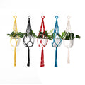 Handmade DIY Woven Cotton Rope Hanger for Indoor Outdoor Decor Dropshipping Different Sizes Pot Hanging Net Bag for Planters