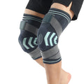 Sports Knee Support  Breathable Adjustable Strap Pressurized Silicone Spring Strips Support Outdoor Riding Knee Brace