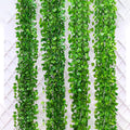 Set of 12 pcs  Artificial Vines Garland Greenery Hanging Plants Ivy Leaves for Room Party  Wedding Wall Decor