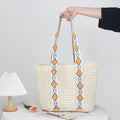 2025 Summer Autumn Spring Winter Portable Vintage Bohemian Solid Color Polyester Crochet Open Tote Bags Women Custom