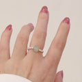 Handmade Ring Natural Hetian Jade Beads 925 Sterling Silver Beads Do Not Fade Elastic Ring