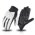 Motorcycle Riding Leather Gloves Retro Summer Motorbike Gloves Men Goatskin Motocross Gloves Motorcyclists Protective Gear