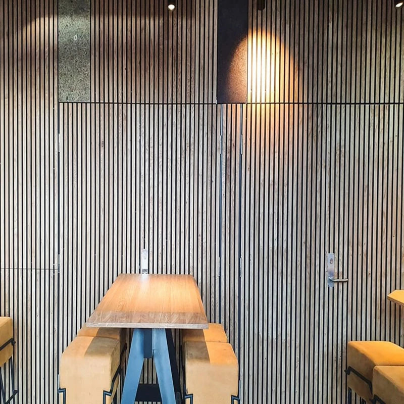 Akupanel Nature Veneer Wooden Slat Acoustic Wall Panels Soundproof Wall Panel Acoustic Panel Soundproof