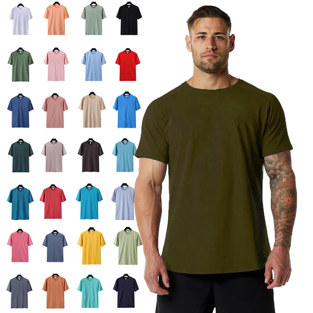 Heavyweight Cotton Blank Youth Uniform School T Shirt Streetwear Cotton Quality T Shirt