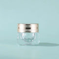 Cheap Price Small Container Amber Transparent Color square Empty Eye Cream Glass 15g Cosmetic Jar