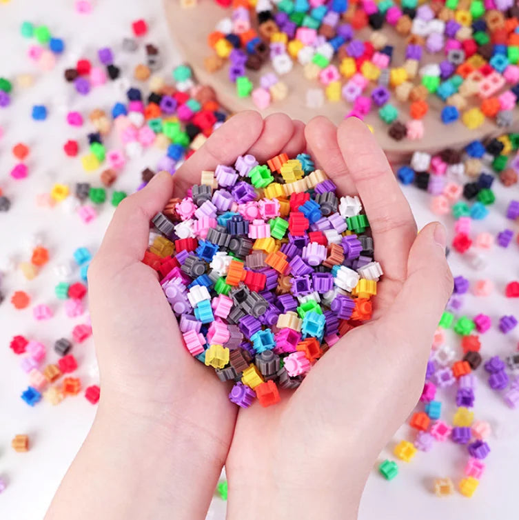 6MM /7mm/8MM Size Mini Diamond Building Blocks Beads Mini Blocks Beads for Kids