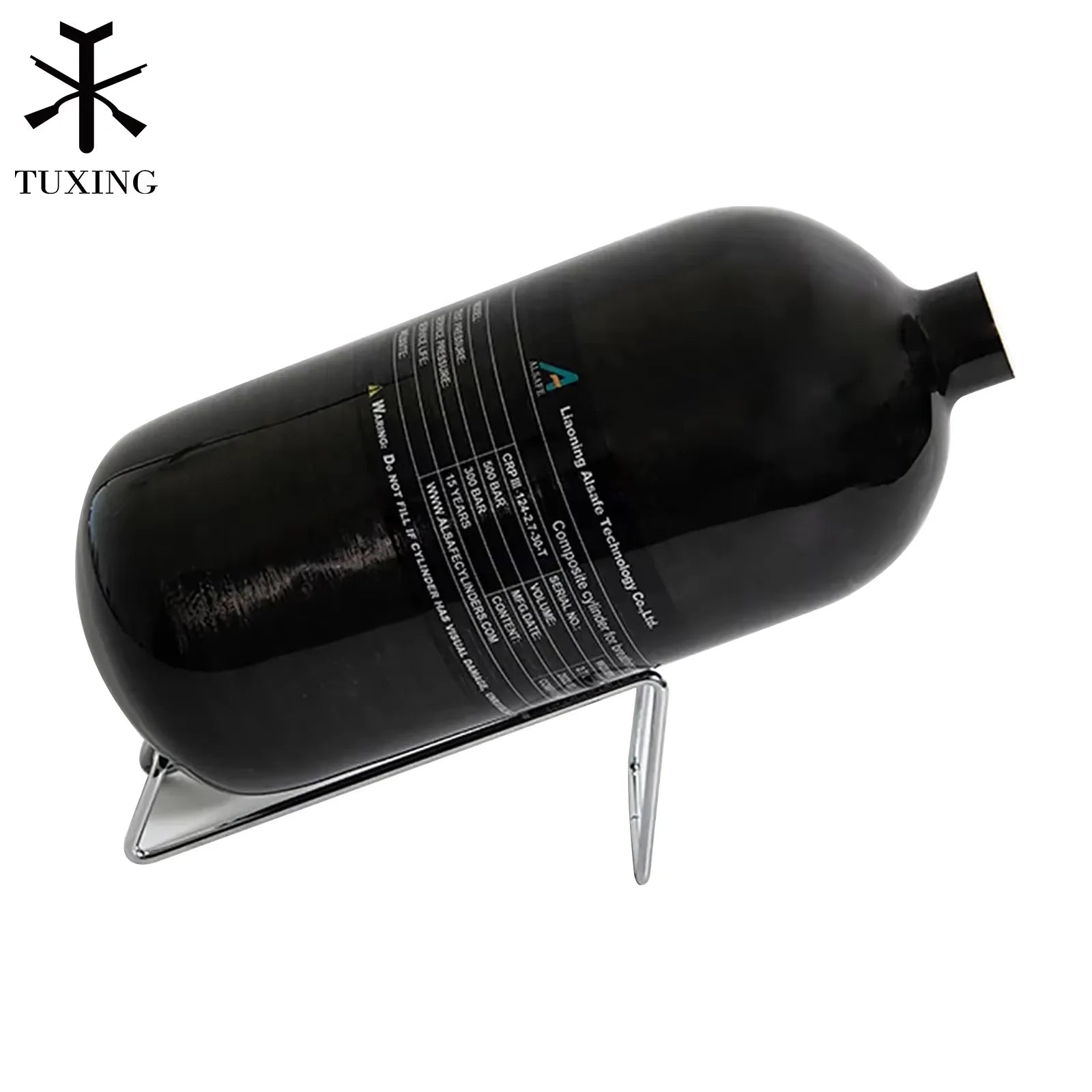 TUXING Corrosion Resistance High Pressure Quality 300bar 4500psi 2.7L Paintball Game Equipment Tank Carbon Fiber Gas Cylinder