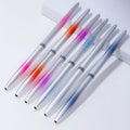 New Metal Handle Top Quality Professional Crimped Kolinsky Nylon Acrylic Nail Brush Easy Apply Cheap Price Acrylic Brush