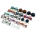 2024 Wholesale Women Personality Oversized Round Sunglasses Fashion Newest Plastic Uv400 Sunglasses