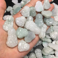 Certified Grade a Burmese Jade a Material Guanyin Buddha Craft DIY Small Accessories Factory Wholesale