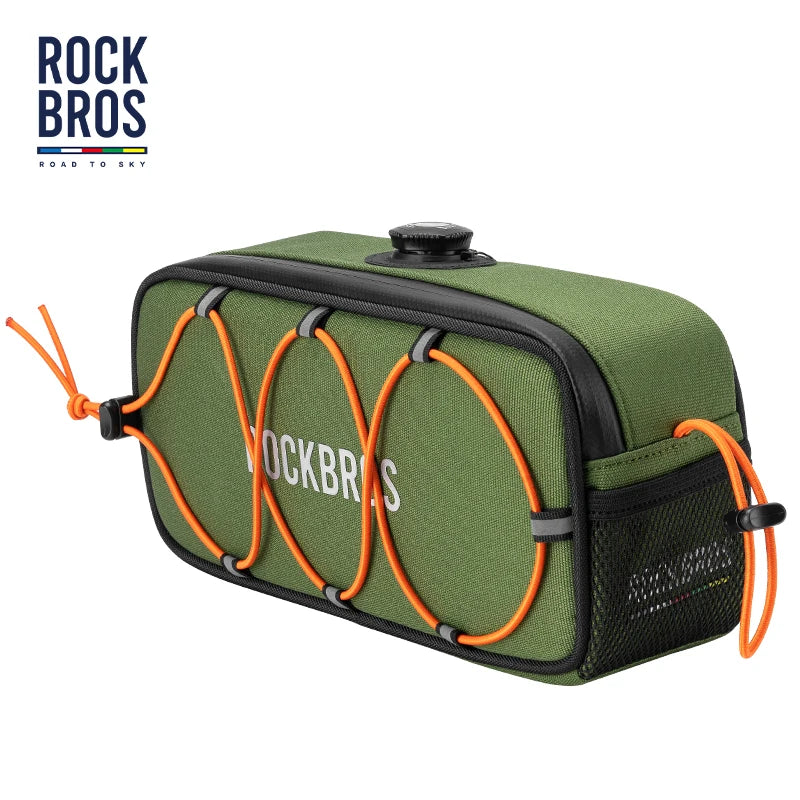 ROCKBROS ROAD to SKY 2023 Outdoor Waterproofing  Bicycle Bags  Cycling Handlebar square Bag Road Bike Handlebar Carbon Bag