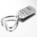 Wholesale Cheap Custom Logo to MY SON Stainless Steel Keychains