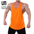 Clearance Sales Men Vest Summer Solid Color Sleeveless Running Shirt Gym Clothes Custom LOGO Breathable Workout Tank Tops