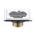 Modern Durable Quality Bathroom Shower Odor-resistant Chrome Plate Square Stainless Steel 4 Inch Floor Drain on Sale