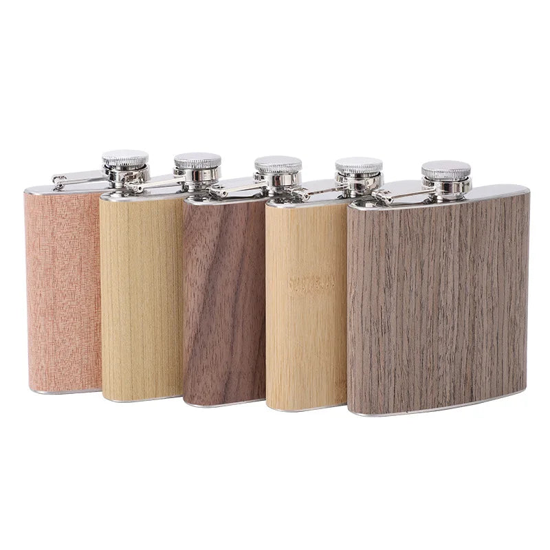 Wholesale High Quality Customized Alcohol Whisky Wine Bottle Stainless Steel 6oz Mini Classic Design Business Gift Hip Flask