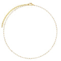 18k Gold Plated Natural Fresh Water Adjustable Sliding Pearl Necklace