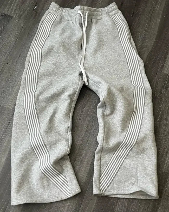 High Quality Blank Cargo Oversized Stacked Overalls Men Flared Sweatpants Custom Y2k Baggy Mid Lightweight Breathable Casual