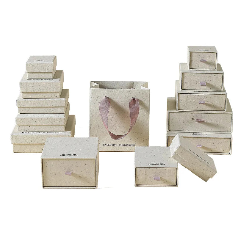 Wholesale Vintage Tiantigai Pink Jewelry Box with Velvet Paper for Rings Earrings Necklace Storage on Valentine's Day