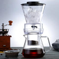 Q Hot Sell  Glass Pour Coffee  Drip Pot Tea Kettle Iced Cold Brew Coffee Maker 600ml