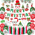 Custom Christmas Spiral Hanging Foil Banner Xmas Balloon Decoration Set for Party Decorations