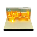 3D Memo Pad Custom Sticky Note City Night Building Note Pad Stationery Set for School Office Birthday Christmas Gift for Friend