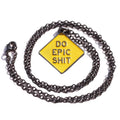 Custom Enamel Charm Bags Chain Accessory Black Plating Women Italian Adjustable Necklace Black Chain With Charms