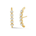 Nagosa Wholesale Gold Jewelry 925 Sterling Silver Earrings Classic 18k Gold Plated Catherine Curved Hoop Earrings