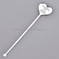 Custom Printed Heart Shape Drink Stir Stick Drink Stirrers Wedding