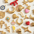 Wholesale Bulk Lots of Gold Plated Enamel Pendants & Charms Assorted Jewelry Making Charms DIY Necklace Bracelet Earring Crafts