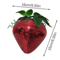 New Product Party Supplies Xmas Gift Ornament Red Vintage Mirror Strawberry Disco Ball Decorations