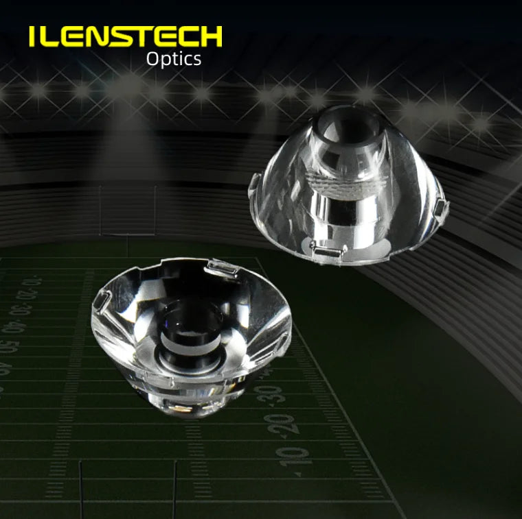 Ilenstech 23mm*12.5mm Tir Optical Lens 3030 3535 5050 RGB Led Indoor Lighting Lens