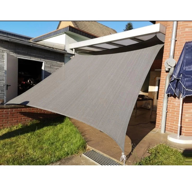 4x7m Rectangle Waterproof Oxford Shade Sail Courtyard Sun Shade Cloth Outdoor Camping Awnings for Garden Terrace Sun Canopy