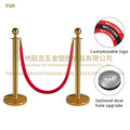 Velvet String Rope Metal Ball Head Road Barrier Stanchion for Event Party Crowd Control Queue Management Traffic Barriers