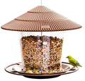 Outdoor Small Garden Eco-Friendly Square Bird Feeder Waterproof Adjustable for House Hanging Plastic Rabbit Box Packing