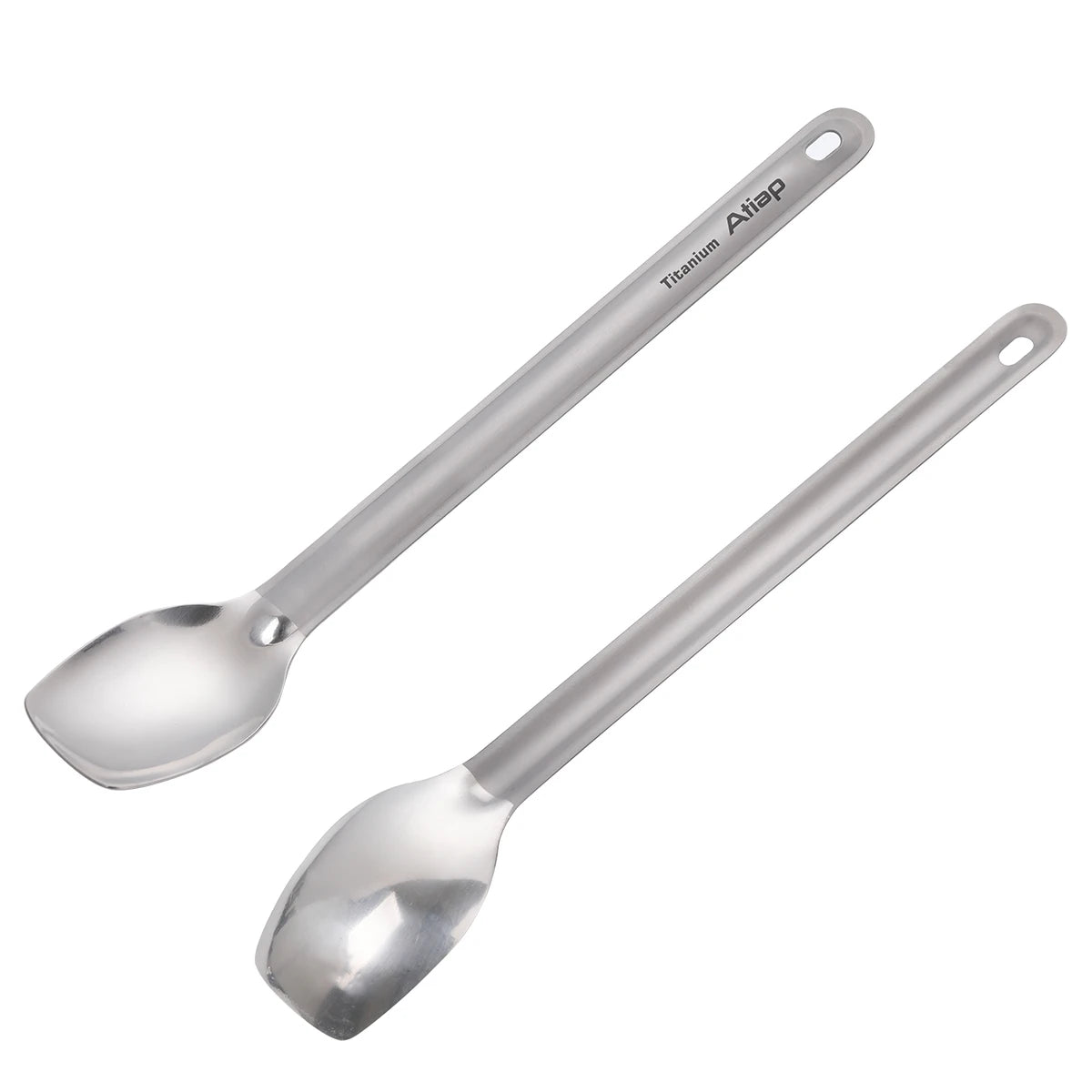Titanium Camping Long Handle Ultralight Cutlery Set Portable Outdoor Dinner Spoon Tableware