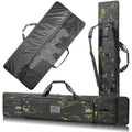 47'' Tactical Double Gun Case Heavy-Duty Range Bag for Long Gun Waterproof Shooting Range Transport with Lockable Zipper