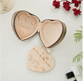 New Design Luxury Pu Leather Custom Heart Shape Necklace Ring Earring Storage Round Jewelry Box Organizer